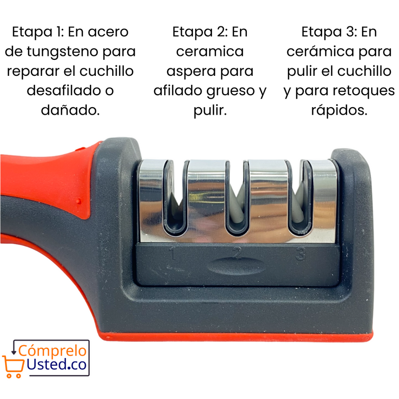 Afiador de Facas 3 faces